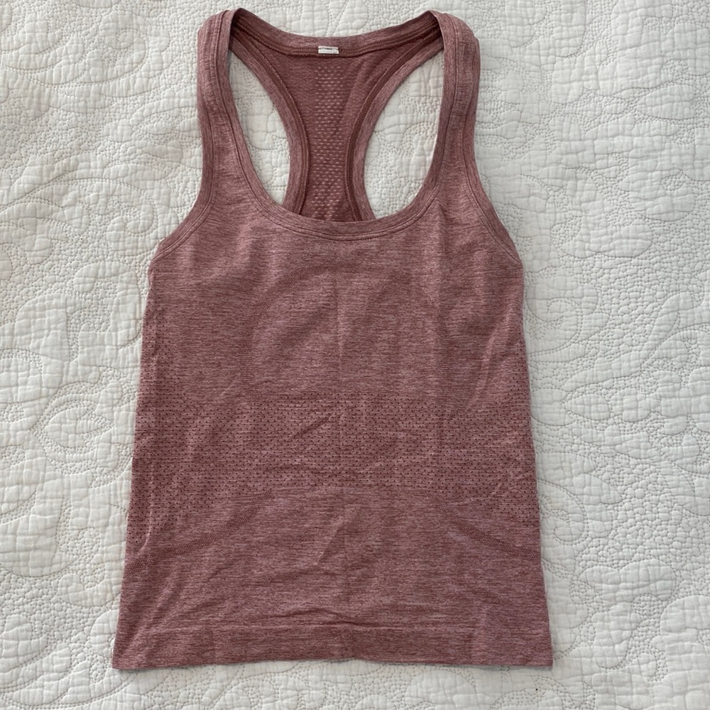 Pink Lululemon tank top